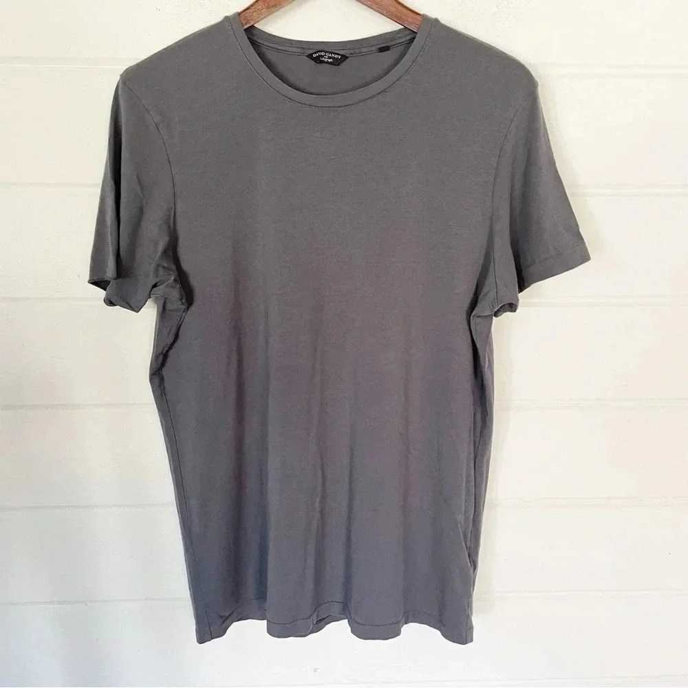 David Gandy for Autograph Women’s Short Sleeve Gray Crewneck Tee T-shirt Large